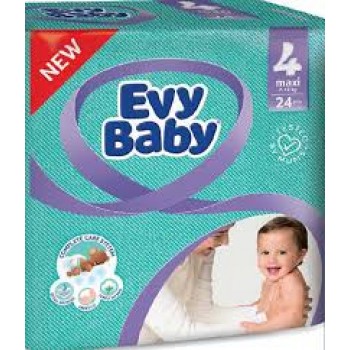 Подгузники Evy Baby р-р4 (8-18кг) №24 Производитель: Турция EVYAP A.S.